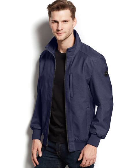 blue michael kors jacket mens|michael kors tracksuit men's.